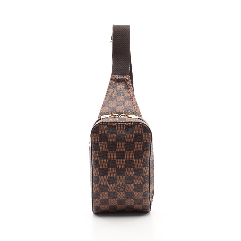 ルイヴィトン Louis Vuitton ジェロニモス ダミエエベヌ ウエストポーチ ボディバッグ Pvc レザー ブラウン ハイブランド ブランド 専門の中古通販サイト