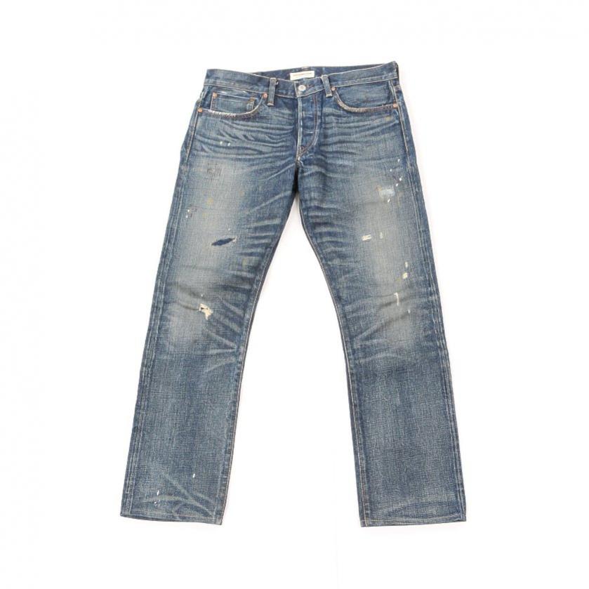 ロンハーマン Ron Herman Superior 2 デニム パンツ インディゴブルー セルビッジ ユーズド加工 ハイブランド ブランド専門の中古通販サイト
