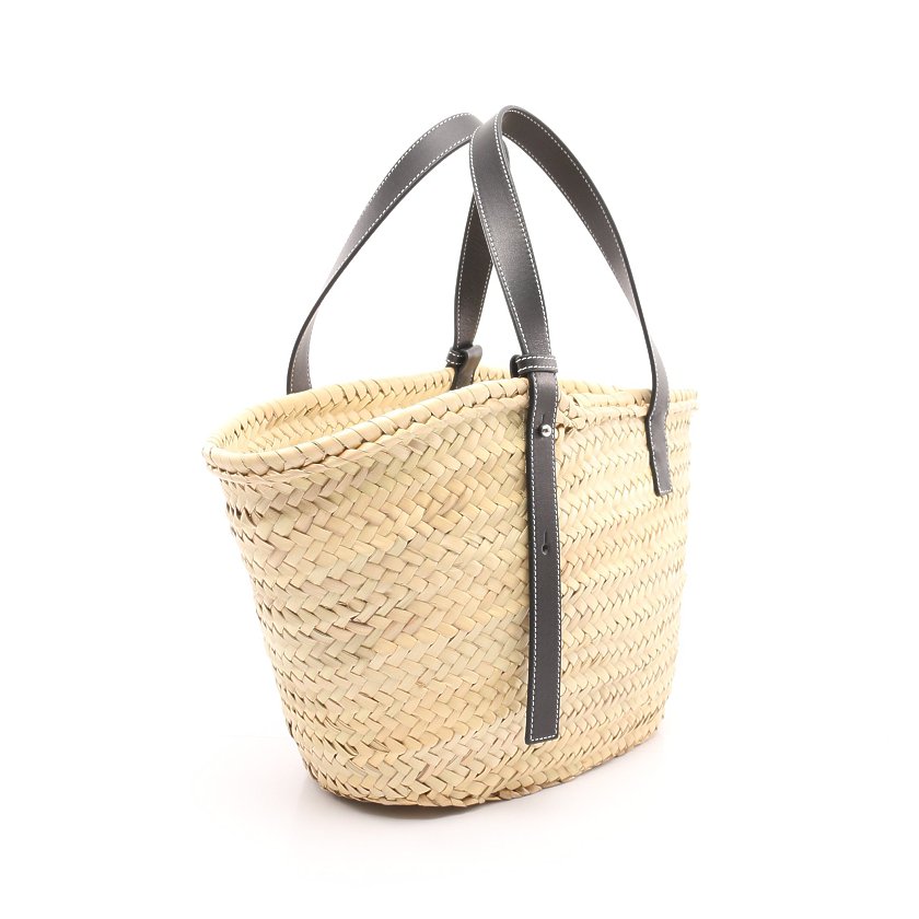 ロエベ(LOEWE)バスケットバッグ|M|かごバッグ|ハンドバッグ|ラフィア|レザー|ベージュ|ブラック|ハイブランド・ブランド専門の中古通販サイト(639938) ロエベ(LOEWE)バスケットバッグ|M|かごバッグ|ハンドバッグ|ラフィア|レザー|ベージュ|ブラック|ハイブランド・ブランド専門の中古通販サイト(639938)