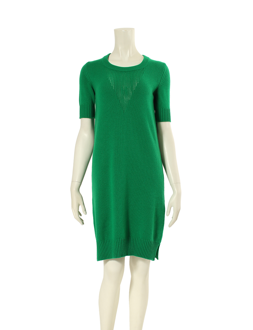 エルメス Hermes ニットワンピース カシミヤ 緑 ハイブランド ブランド専門の中古通販サイト