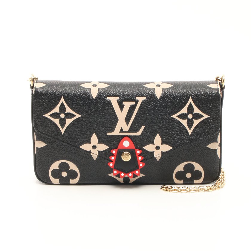 ルイヴィトン(LOUIS VUITTON)ポシェット|フェリシー|モノグラムジャイアント|チェーンショルダーバッグ|PVC|レザー|ブラック|ハイブランド・ブランド専門の中古通販サイト(648032) ルイヴィトン(LOUIS VUITTON)ポシェット|フェリシー|モノグラムジャイアント|チェーンショルダーバッグ|PVC|レザー|ブラック|ハイブランド・ブランド専門の中古通販サイト(648032)