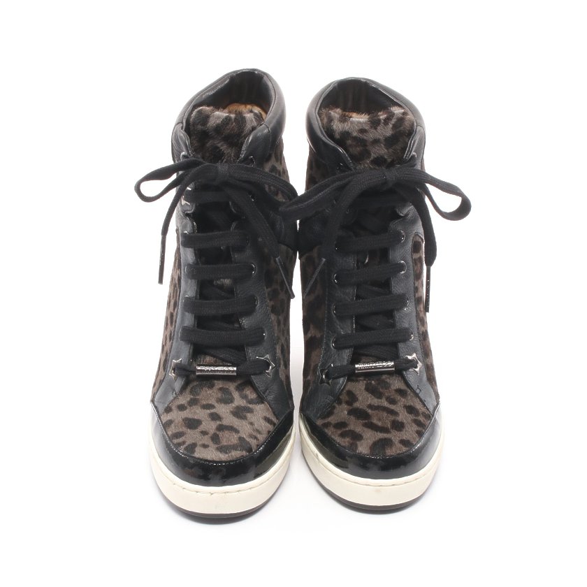 即出荷】 ジミーチュウ レオパード柄 スニーカー - ブーツ - alrc.asia 最安挑戦! ジミーチュウ JIMMY CHOO スニーカー ヒョウ柄 レオパード ゼブラ柄 スニーカー