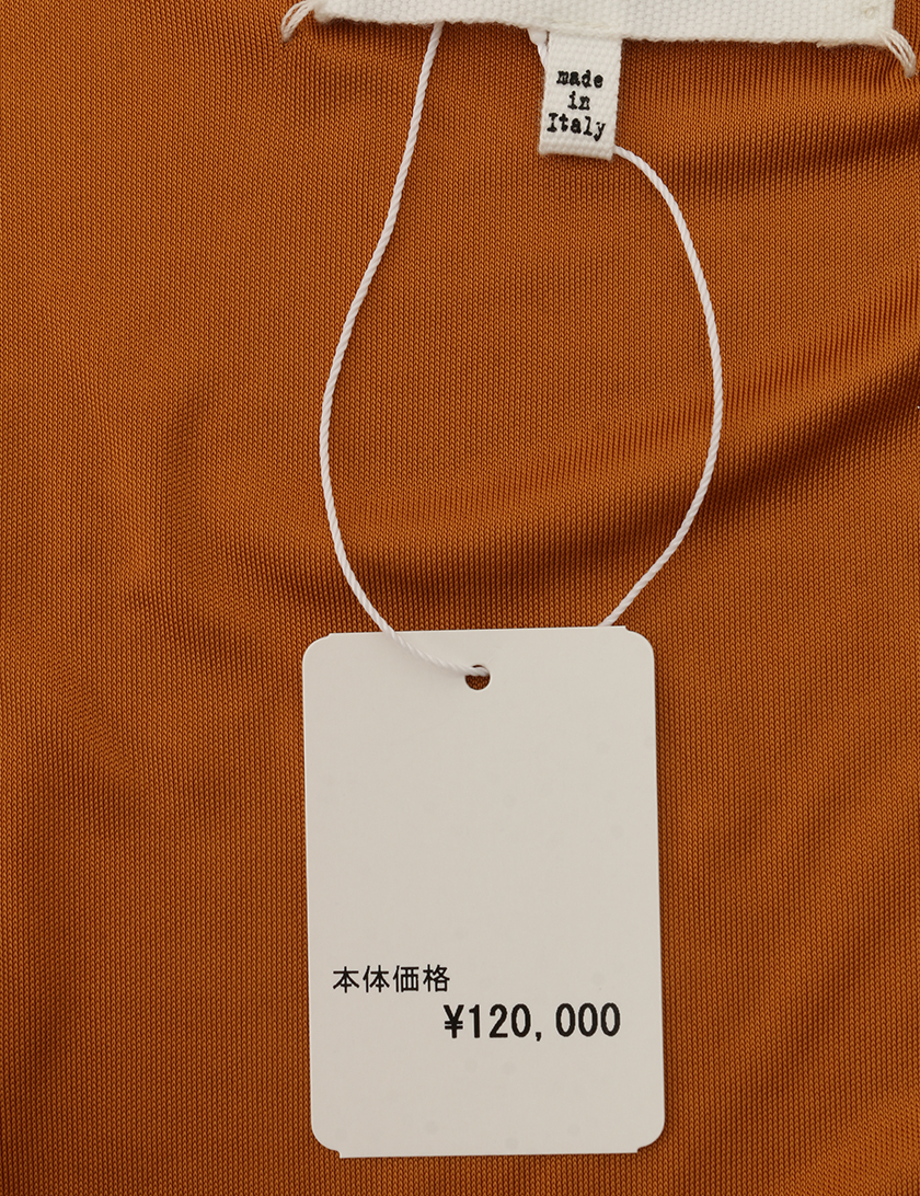 メゾンマルジェラ Maison Margiela ロングワンピース アシンメトリー ブラウンゴールド ハイブランド ブランド専門の中古通販サイト