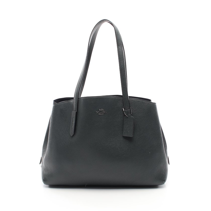 コーチ Coach チャーリー キャリーオール ショルダーバッグ レザー ダークグリーン ハイブランド ブランド専門の中古通販サイト