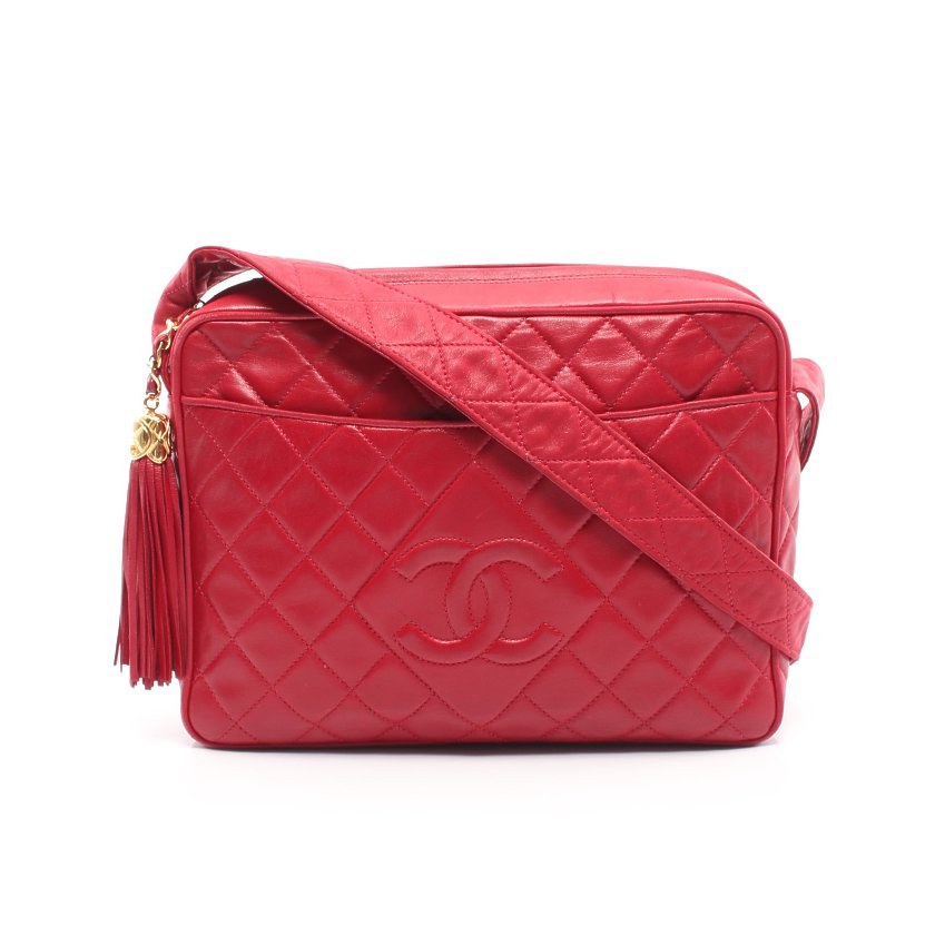 シャネル Chanel マトラッセ ショルダーバッグ ラムスキン レッド ゴールド金具 タッセル ハイブランド ブランド専門の中古通販サイト シャネル Chanel マトラッセ ショルダーバッグ ラムスキン レッド ゴールド金具 タッセル ハイブランド ブランド専門の中古通販サイト