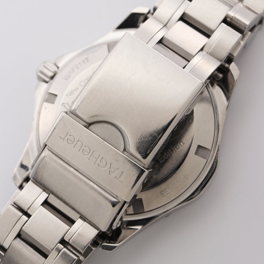 タグホイヤー Heuer アクアレーサー ニューカレドニア イルデパン メンズ 腕時計 自動巻き Ss シルバー 800本限定 ブルー文字盤 ハイブランド ブランド専門の中古通販サイト