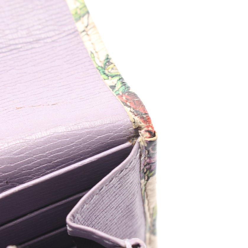 グッチ Gucci Ggフローラ 二つ折り長財布 花柄 レザー アイボリー マルチカラー ハイブランド ブランド専門の中古通販サイト