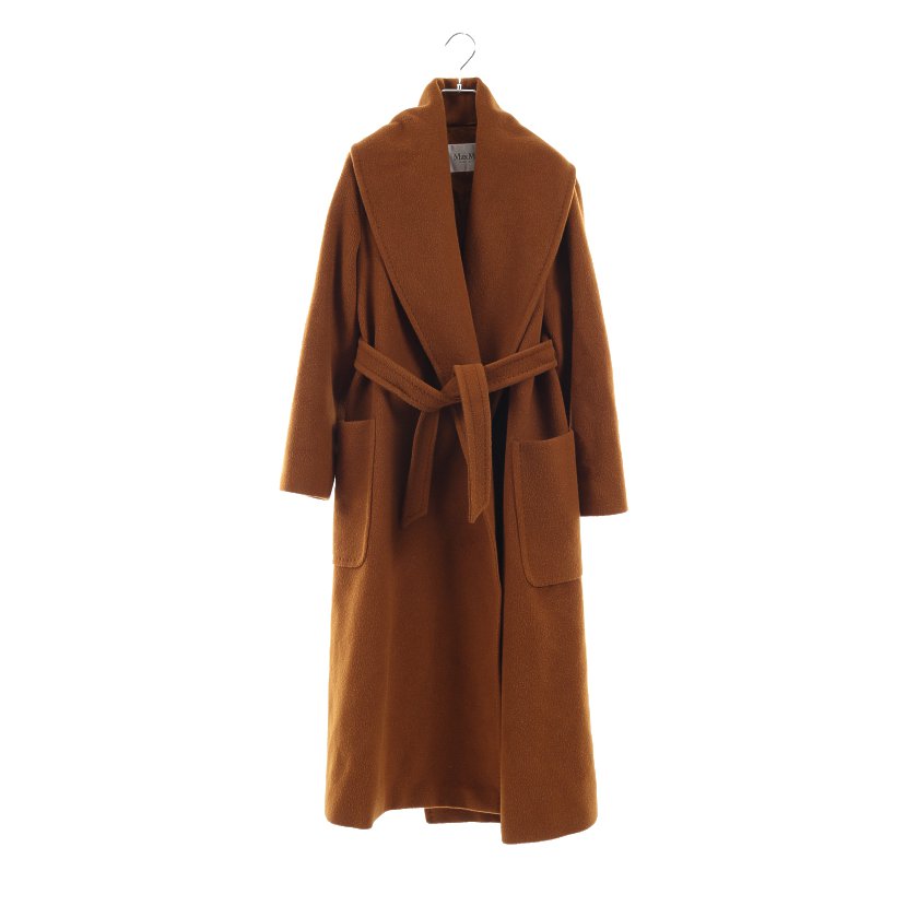 マックスマーラ Max Mara ガウンコート キャメル ライトブラウン ハイブランド ブランド専門の中古通販サイト 6566