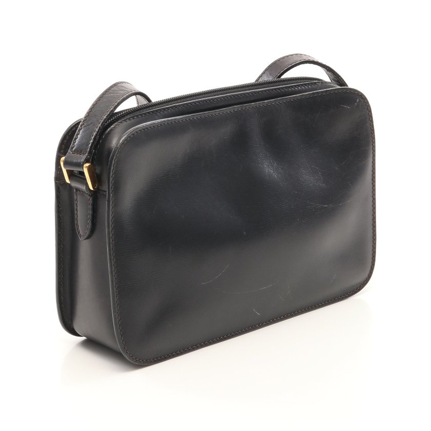 グッチ(GUCCI)オールドグッチ|ショルダーバッグ|レザー|ブラック ...