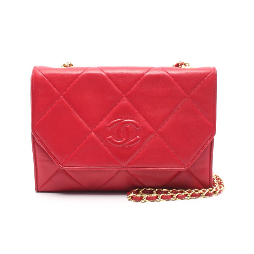 シャネル Chanel マトラッセ チェーンショルダーバッグ ラムスキン レッド ゴールド金具 ヴィンテージ ハイブランド ブランド専門の中古通販サイト シャネル Chanel マトラッセ チェーンショルダーバッグ ラムスキン レッド ゴールド金具 ヴィンテージ ハイブランド ブランド専門の中古通販サイト