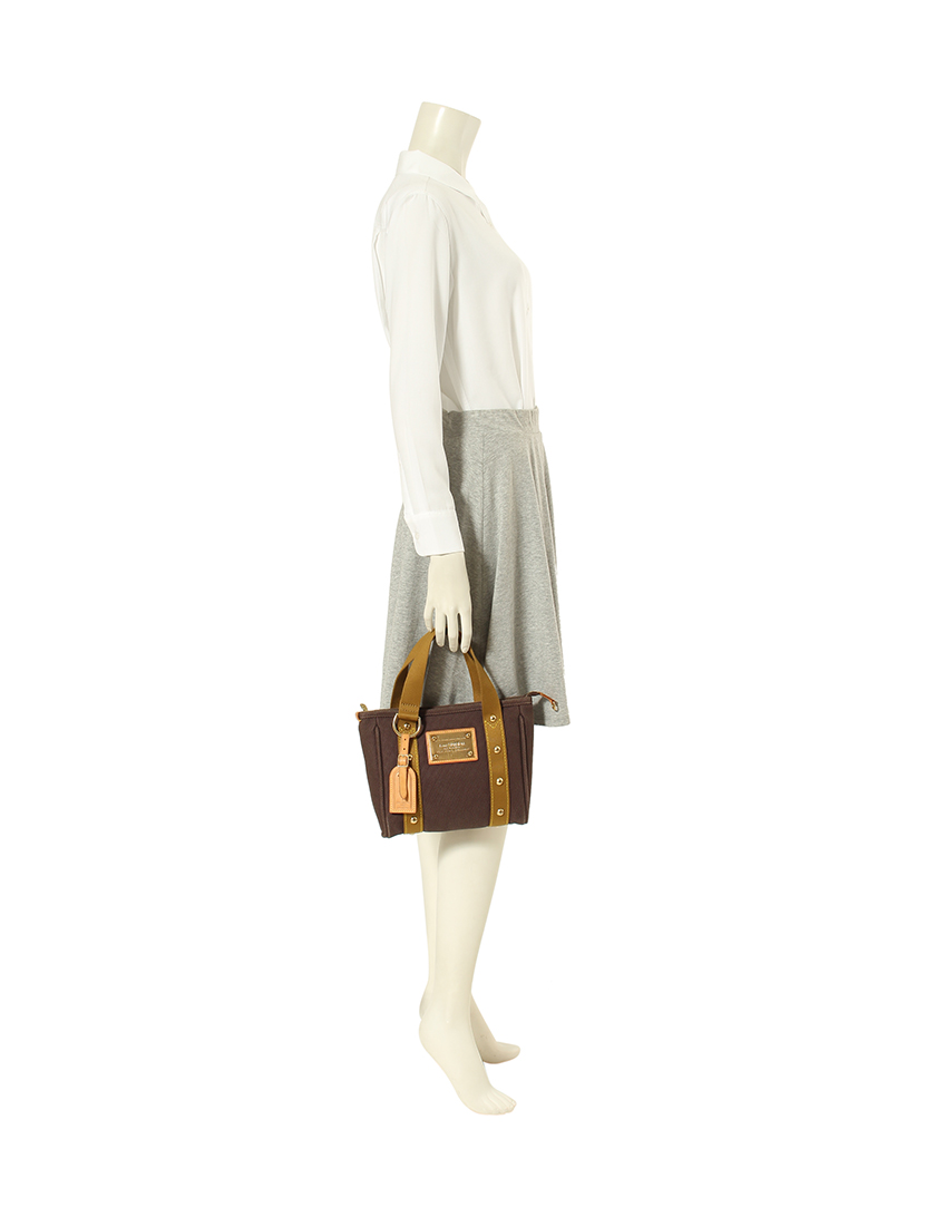 ルイヴィトン(LOUIS VUITTON)カバPM|ハンドバッグ|アンティグア|キャンバス|ブラウン|カーキ|ハイブランド・ブランド専門の中古通販サイト(66448)