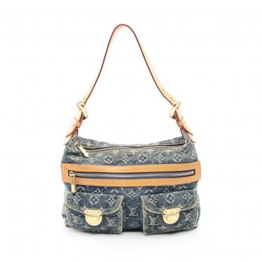 ルイヴィトン(LOUIS VUITTON)バギーPM|モノグラムデニム|ワンショルダーバッグ|デニム|レザー|ブルー|ハイブランド・ブランド専門の中古通販サイト(660936)