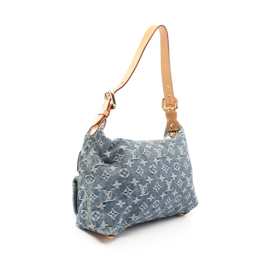 ルイヴィトン(LOUIS VUITTON)バギーPM|モノグラムデニム|ワンショルダーバッグ|デニム|レザー|ブルー|ハイブランド・ブランド専門の中古通販サイト(660936)