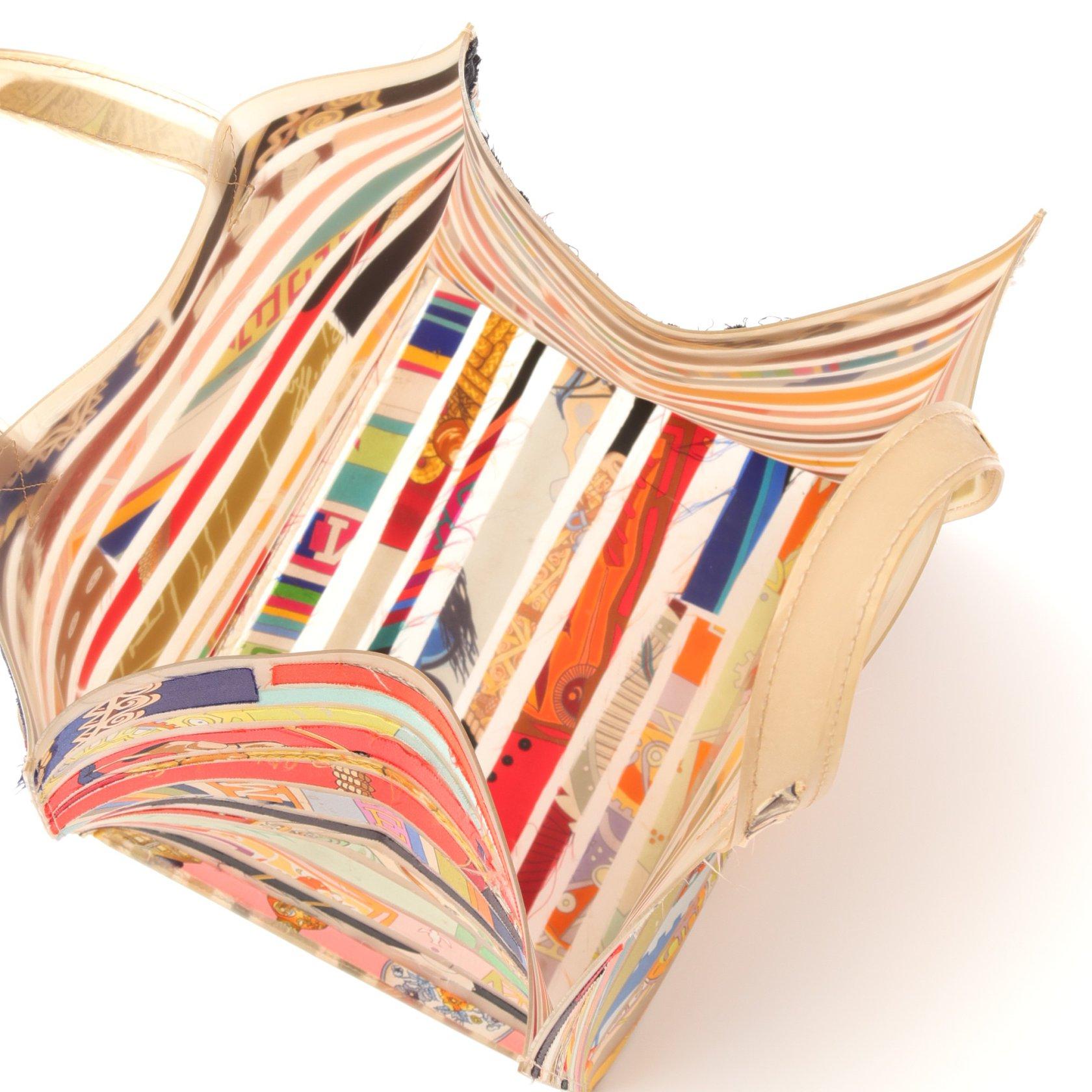 エルメス（HERMES）｜トートバッグ｜ラバー｜シルク｜マルチカラー ...