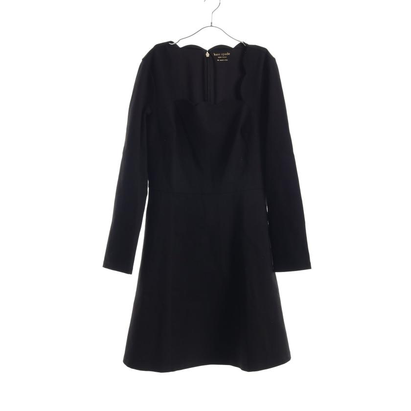 ケイトスペード Kate Spade Scallop Ponte Dress ワンピース スカラップ ブラック ハイブランド ブランド専門の中古通販サイト