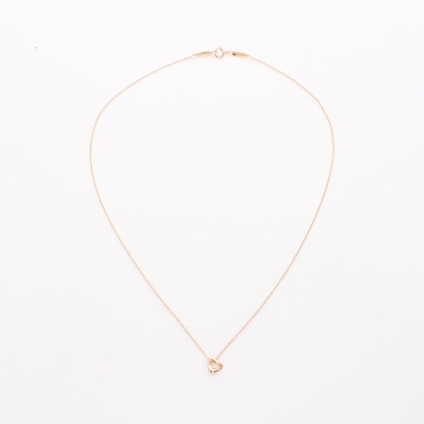 ティファニー Tiffany Co オープンハート ネックレス K18pg ピンクゴールド エルサペレッティ ハイブランド ブランド専門の中古通販サイト