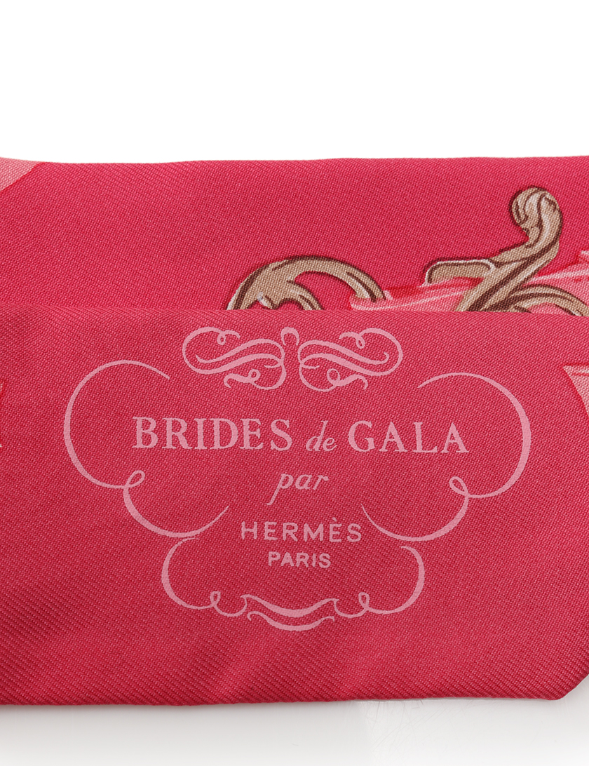 エルメス(HERMES)ツイリー|「BRIDES|DE|GALA」|スカーフ|シルク|ピンク|ハイブランド・ブランド専門の中古通販サイト(68650)