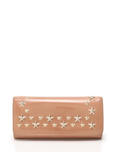 JIMMY CHOO・財布・小物・スタッズ エナメルレザー 長財布 ピンク