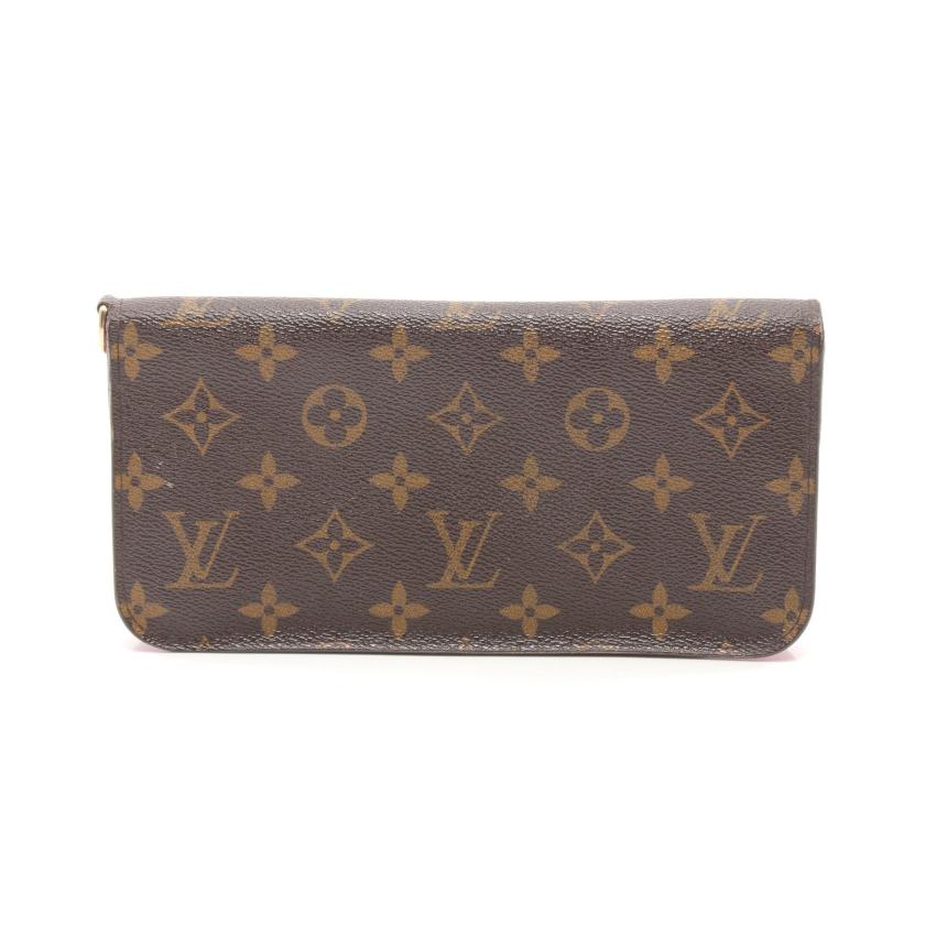 ルイヴィトン Louis Vuitton ポルトフォイユ アンソリット モノグラム ローズポップ ラウンドファスナー長財布 Pvc ブラウン ピンク ハイブランド ブランド専門の中古通販サイト