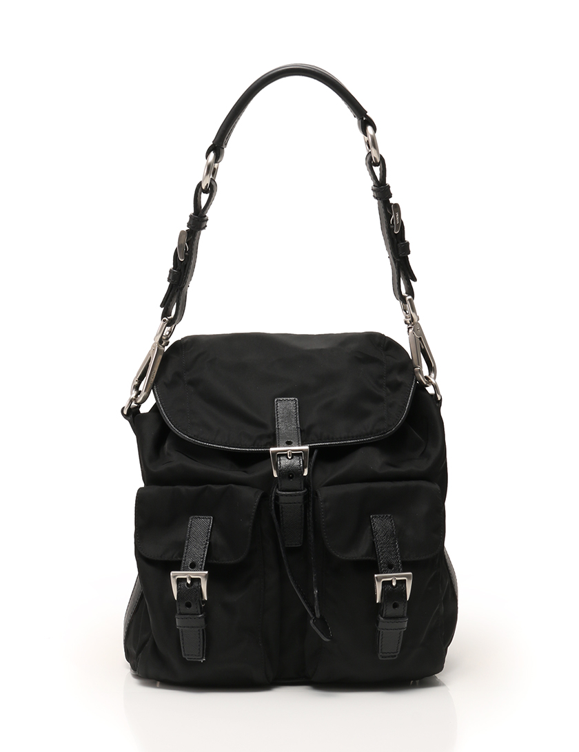 プラダ(PRADA)ショルダーバッグ|リュック型|ナイロン|黒|ハイブランド・ブランド専門の中古通販サイト(69551) プラダ(PRADA)ショルダーバッグ|リュック型|ナイロン|黒|ハイブランド・ブランド専門の中古通販サイト(69551)