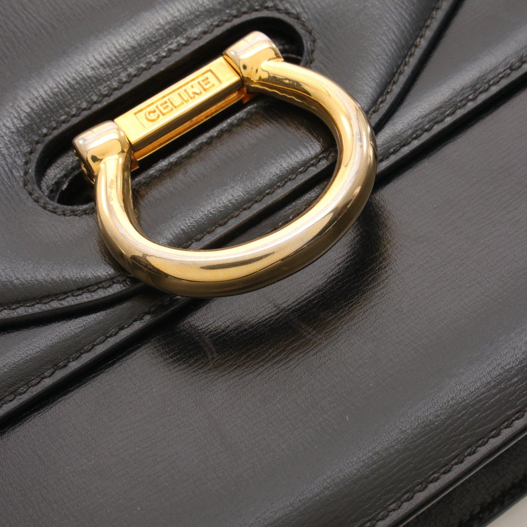 セリーヌ(CELINE)オールドセリーヌ|ハンドバッグ|レザー|ブラック|ハイブランド・ブランド専門の中古通販サイト(668316)