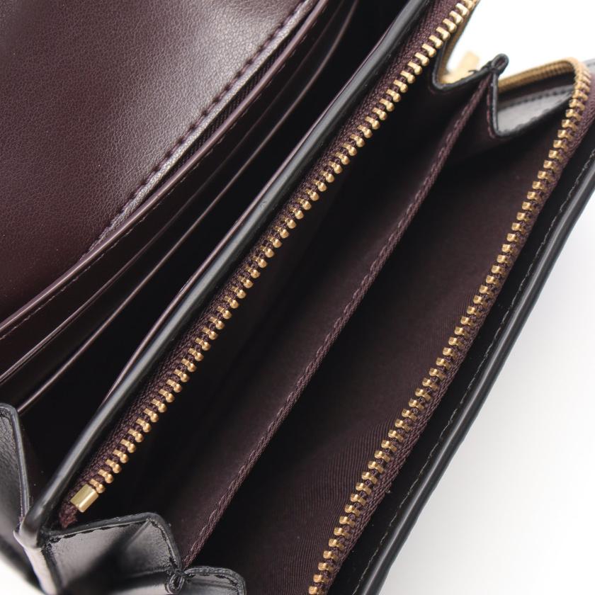 コーチ Coach ハットン ウォレット 二つ折り財布 レザー ブラック ハイブランド ブランド専門の中古通販サイト