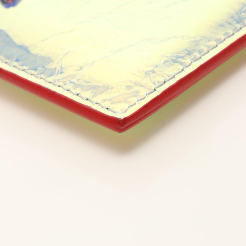 クリスチャンルブタン Christian Louboutin W Kios Nv Calf Banquise カードケース レザー マルチカラー ホログラム シワ加工 ハイブランド ブランド専門の中古通販サイト