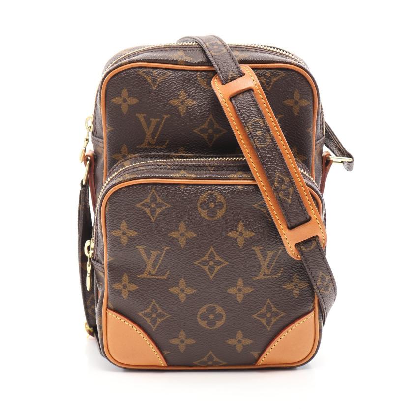 ルイヴィトン Louis Vuitton アマゾン モノグラム ショルダーバッグ Pvc レザー ブラウン ハイブランド ブランド専門の中古通販サイト