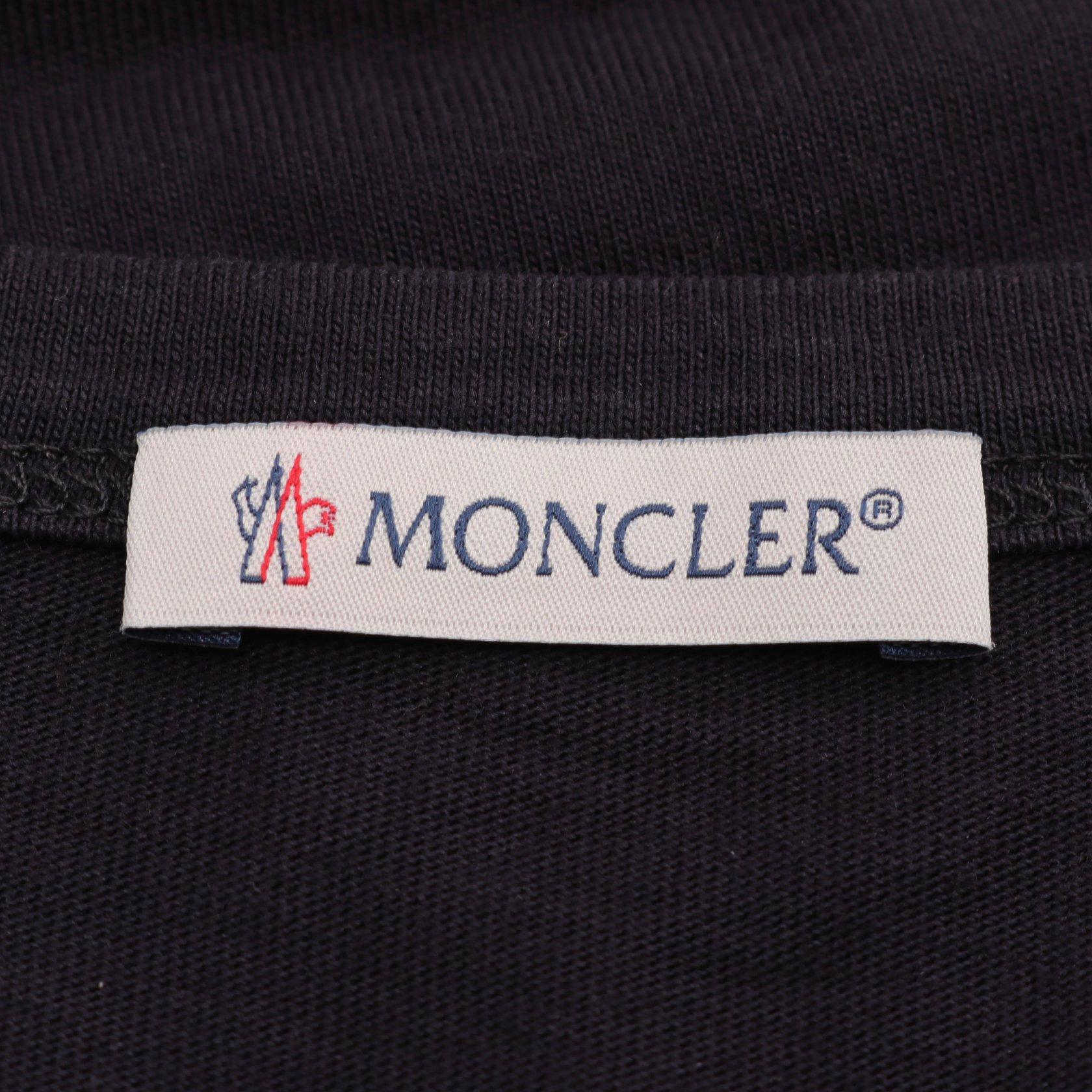 モンクレール(MONCLER)|Tシャツ|ブラック|ロゴプリント|ハイ モンクレール(MONCLER)|Tシャツ|ブラック|ロゴプリント|ハイ