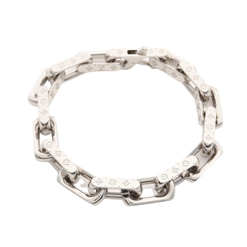 ルイヴィトン Louis Vuitton ブレスレット チェーン モノグラム L ブレスレット シルバー ハイブランド ブランド専門の中古通販サイト