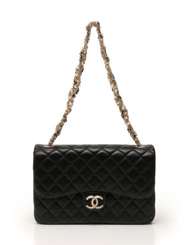 CHANEL シャネル VIP 非売品 ショルダーバッグ パールビジュ付希少◇黒