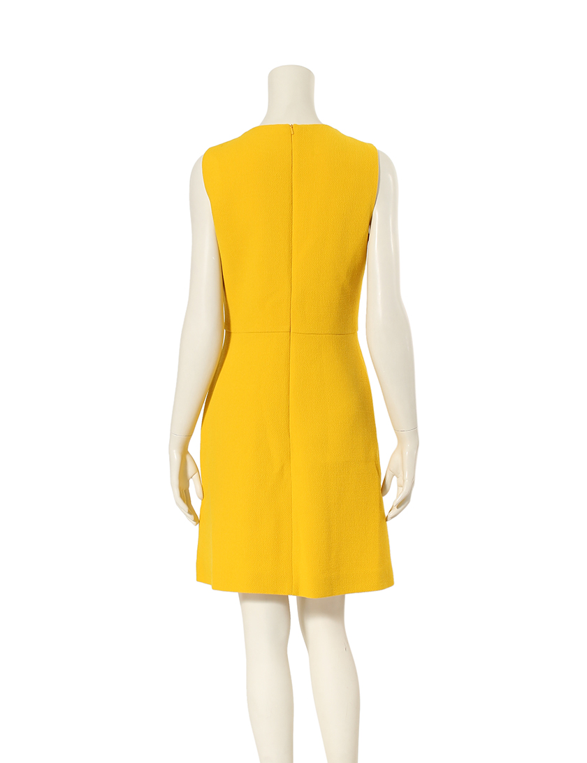 ブティックモスキーノ Boutique Moschino ノースリーブワンピース ウール 黄 ハイブランド ブランド専門の中古通販サイト