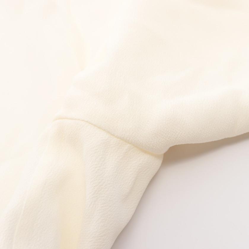 セリーヌ(CELINE)|ブラウス|シルク|ホワイト|ボウタイ付き|ハイブランド・ブランド専門の中古通販サイト(668978)