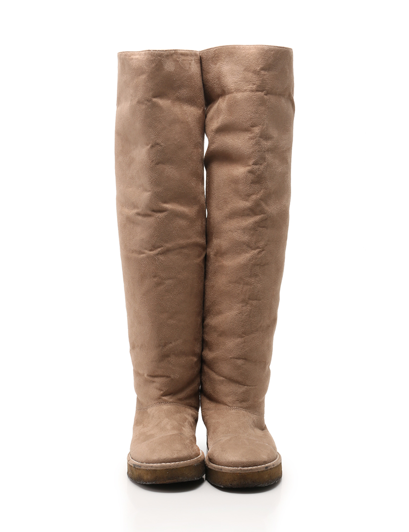 ステラマッカートニー Stella Mccartney ロングブーツ ニーハイ ボア フェイクムートン ベージュ ハイブランド ブランド専門の中古通販サイト