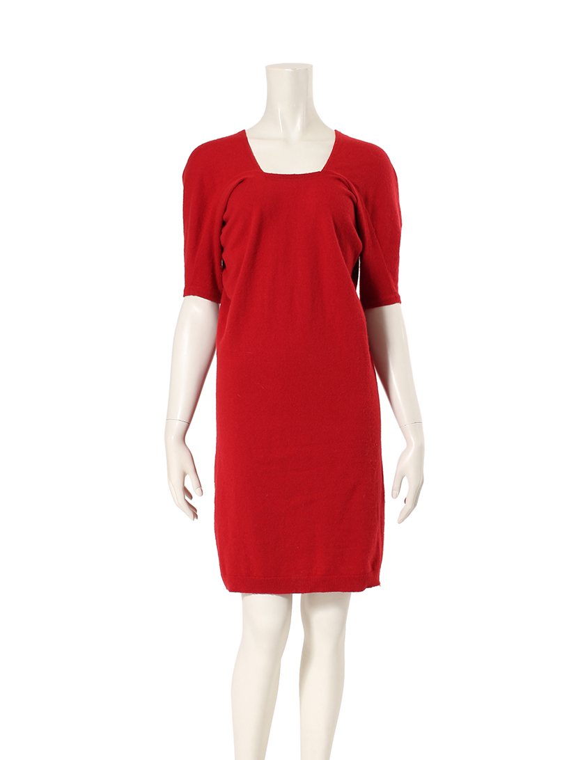 バレンシアガ Balenciaga ニットワンピース ウール 赤 ハイブランド ブランド専門の中古通販サイト 772