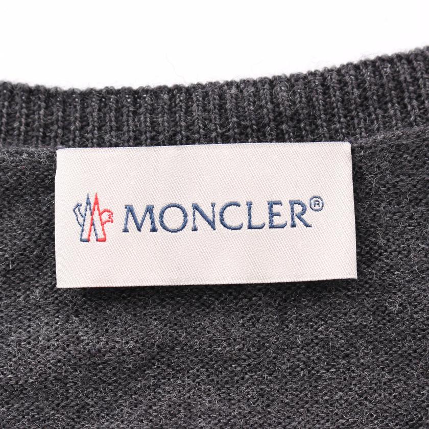 モンクレール Moncler ワンピース 長袖 ウール グレー リボン 切り替え キッズ ハイブランド ブランド専門の中古通販サイト