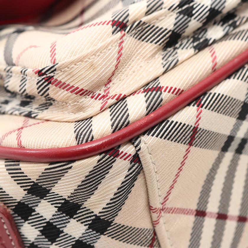 バーバリーブルーレーベル(BURBERRY BLUE LABEL)ノバチェック|ショルダーバッグ|ナイロンキャンバス|レザー|ベージュ|レッド|マルチカラー|ハイブランド・ブランド専門の中古通販サイト(696287) バーバリーブルーレーベル(BURBERRY BLUE LABEL)ノバチェック|ショルダーバッグ|ナイロンキャンバス|レザー|ベージュ|レッド|マルチカラー|ハイブランド・ブランド専門の中古通販サイト(696287)