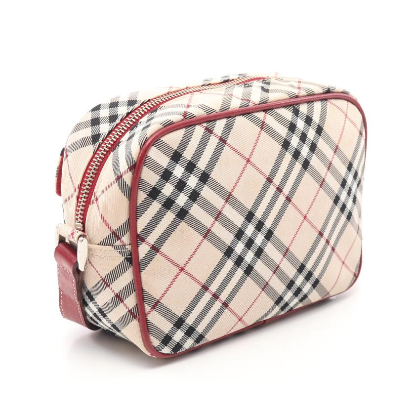バーバリーブルーレーベル(BURBERRY BLUE LABEL)ノバチェック|ショルダーバッグ|ナイロンキャンバス|レザー|ベージュ|レッド|マルチカラー|ハイブランド・ブランド専門の中古通販サイト(696287) バーバリーブルーレーベル(BURBERRY BLUE LABEL)ノバチェック|ショルダーバッグ|ナイロンキャンバス|レザー|ベージュ|レッド|マルチカラー|ハイブランド・ブランド専門の中古通販サイト(696287)
