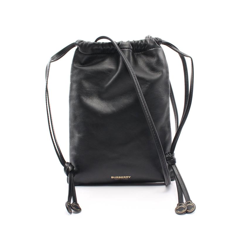 バーバリー(BURBERRY)|ショルダーバッグ|レザー|ブラック|ロゴ|ハイブランド・ブランド専門の中古通販サイト(696742)