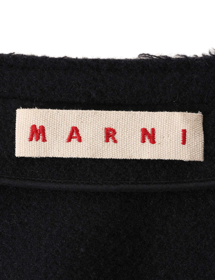 マルニ(MARNI)ノーカラー|ショート丈|コート|ウール|ネイビー||ハイブランド・ブランド専門の中古通販サイト(78093)
