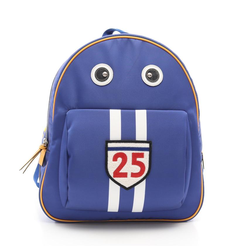 グッチ Gucci Childrens チルドレンズ レーシングカー バックパック リュックサック ナイロン レザー ブルー マルチカラー キッズ ハイブランド ブランド専門の中古通販サイト 6971