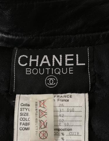 シャネル(CHANEL)マトラッセ|レザージャケット|黒|ゴールド金具 シャネル(CHANEL)マトラッセ|レザージャケット|黒|ゴールド金具