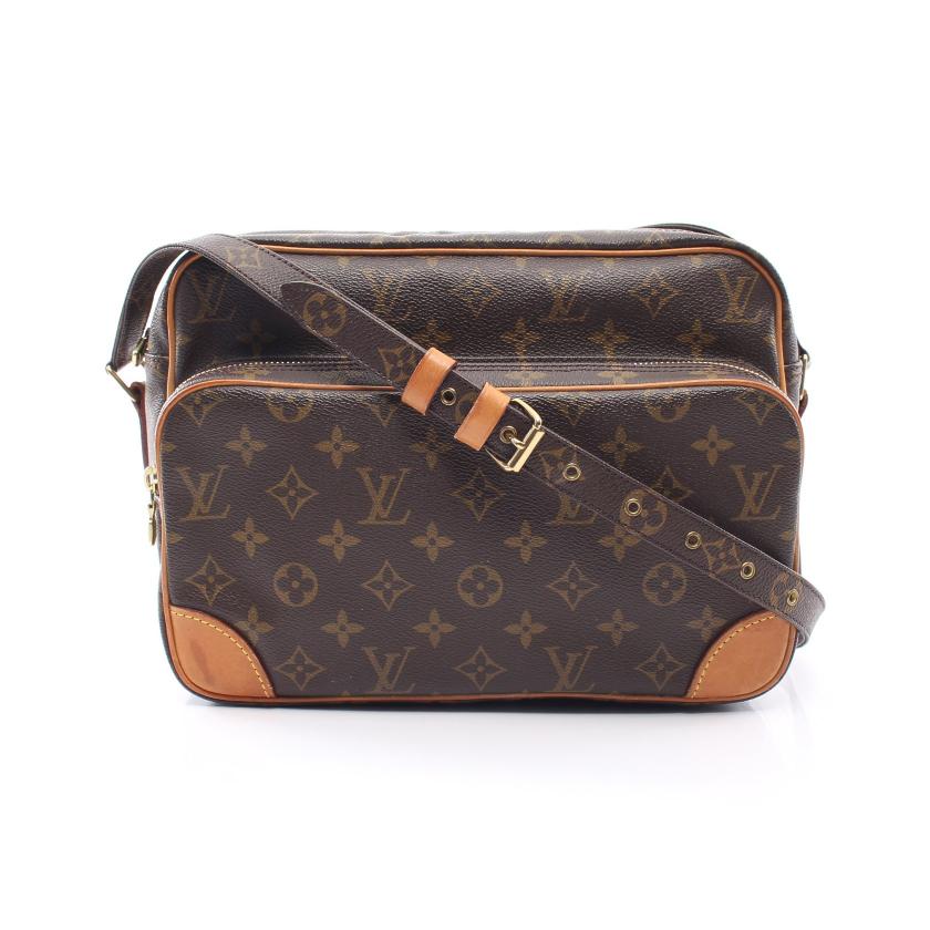 ルイヴィトン(LOUIS VUITTON)ナイル|モノグラム|ショルダーバッグ|PVC|レザー|ブラウン|ハイブランド・ブランド専門の中古通販サイト(701358)
