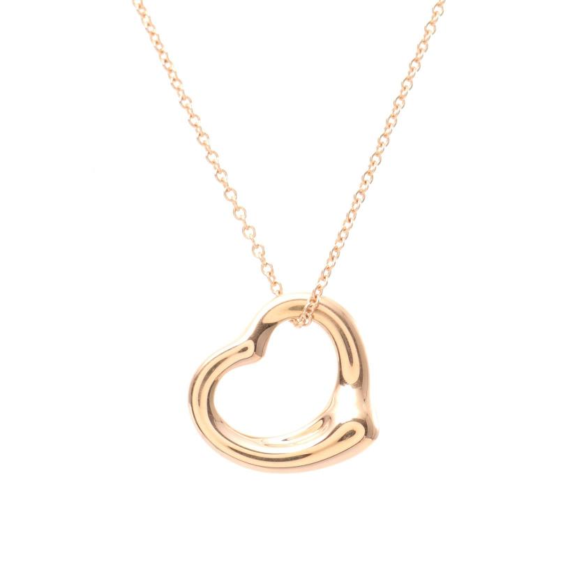 ティファニー Tiffany Co オープンハート エルサペレッティ ネックレス K18pg ピンクゴールド ハイブランド ブランド専門の中古通販サイト