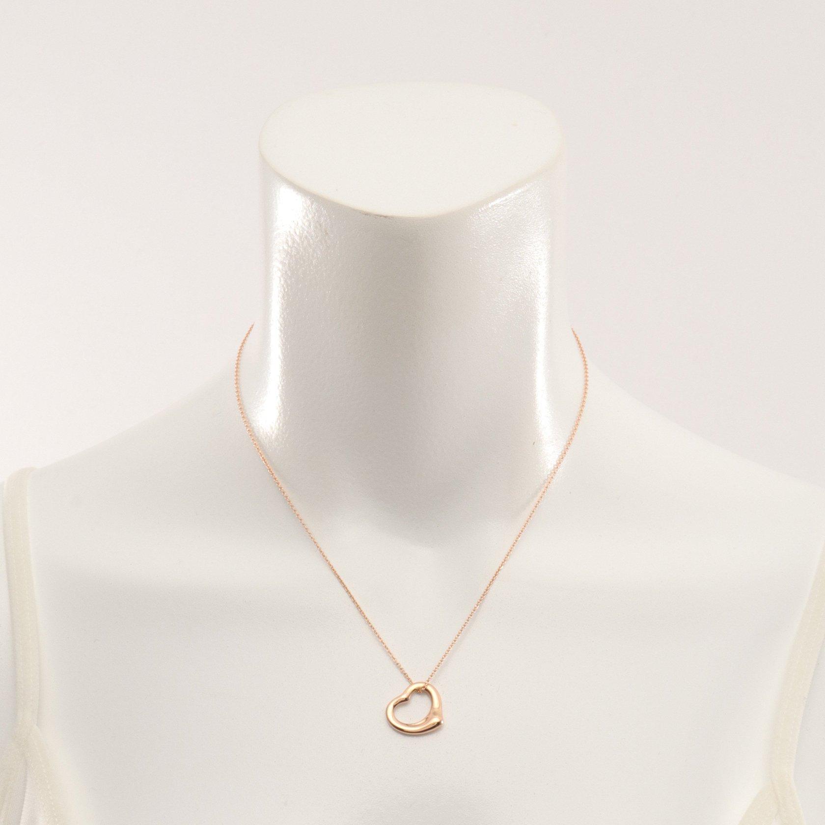 ティファニー Tiffany Co オープンハート エルサペレッティ ネックレス K18pg ピンクゴールド ハイブランド ブランド専門の中古通販サイト