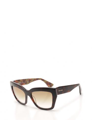 ミュウミュウ Miu Miu サングラス ブラウングラデーション 花柄マルチカラー ハイブランド ブランド専門の中古通販サイト