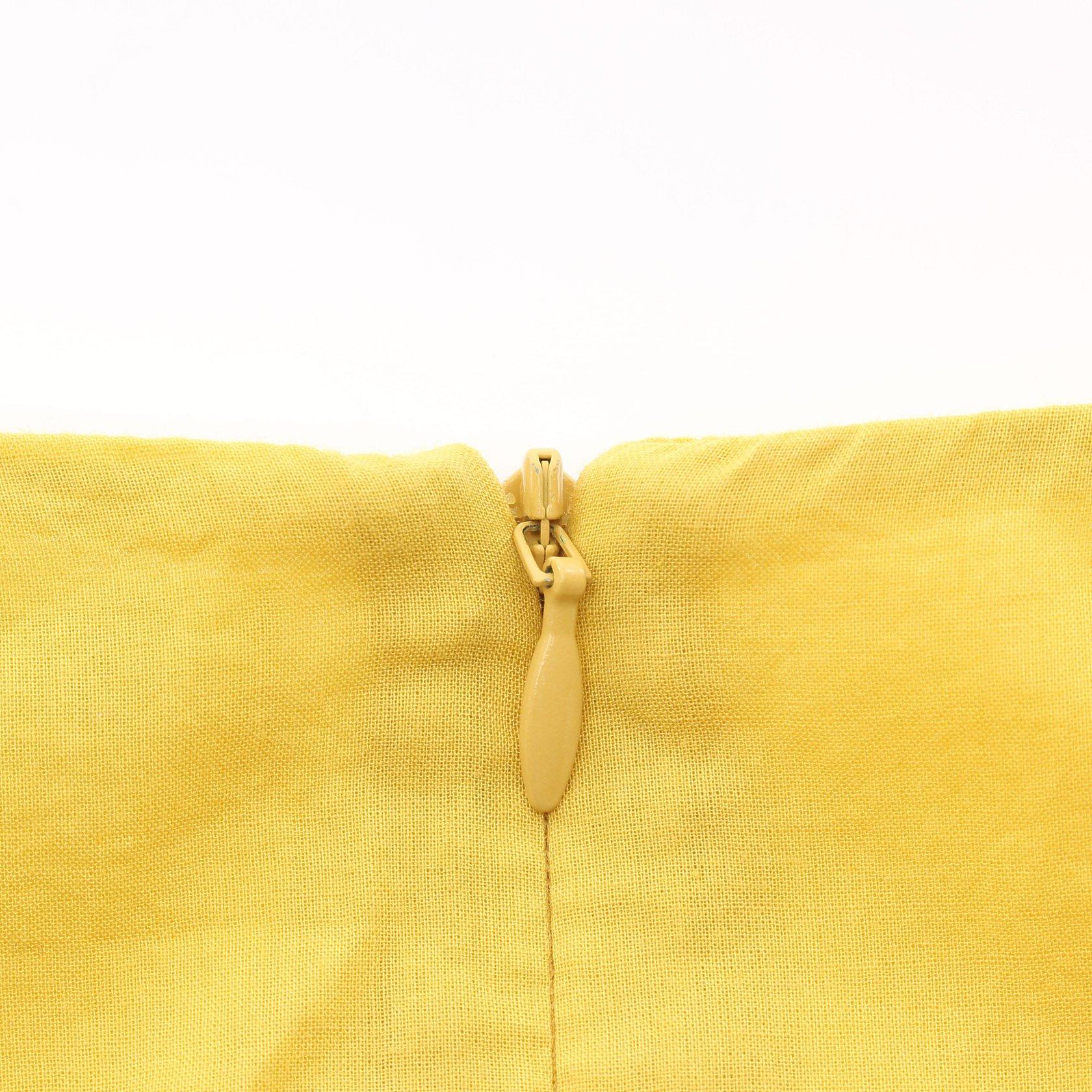 マリハ Mariha ワンピース ノースリーブ オレンジイエロー ギャザー ハイブランド ブランド専門の中古通販サイト