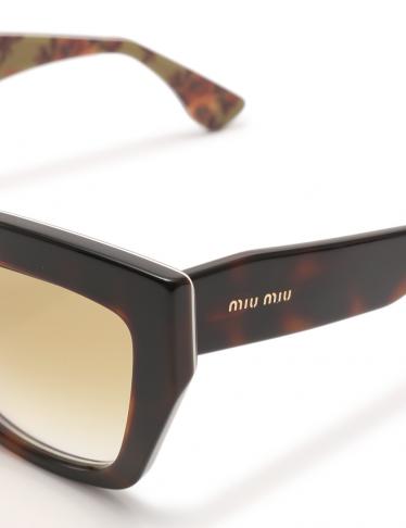 ミュウミュウ Miu Miu サングラス ブラウングラデーション 花柄マルチカラー ハイブランド ブランド専門の中古通販サイト