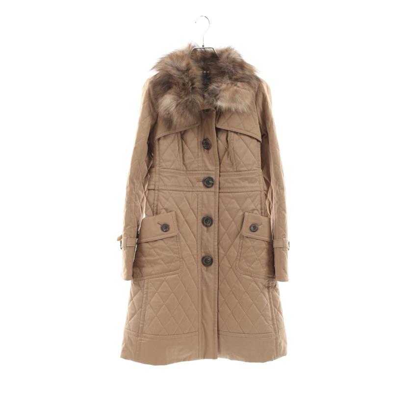 バーバリーブルーレーベル(BURBERRY BLUE LABEL)|中綿|ロングコート|ベージュ|キルティング|ハイブランド・ブランド専門の中古通販サイト(710624)