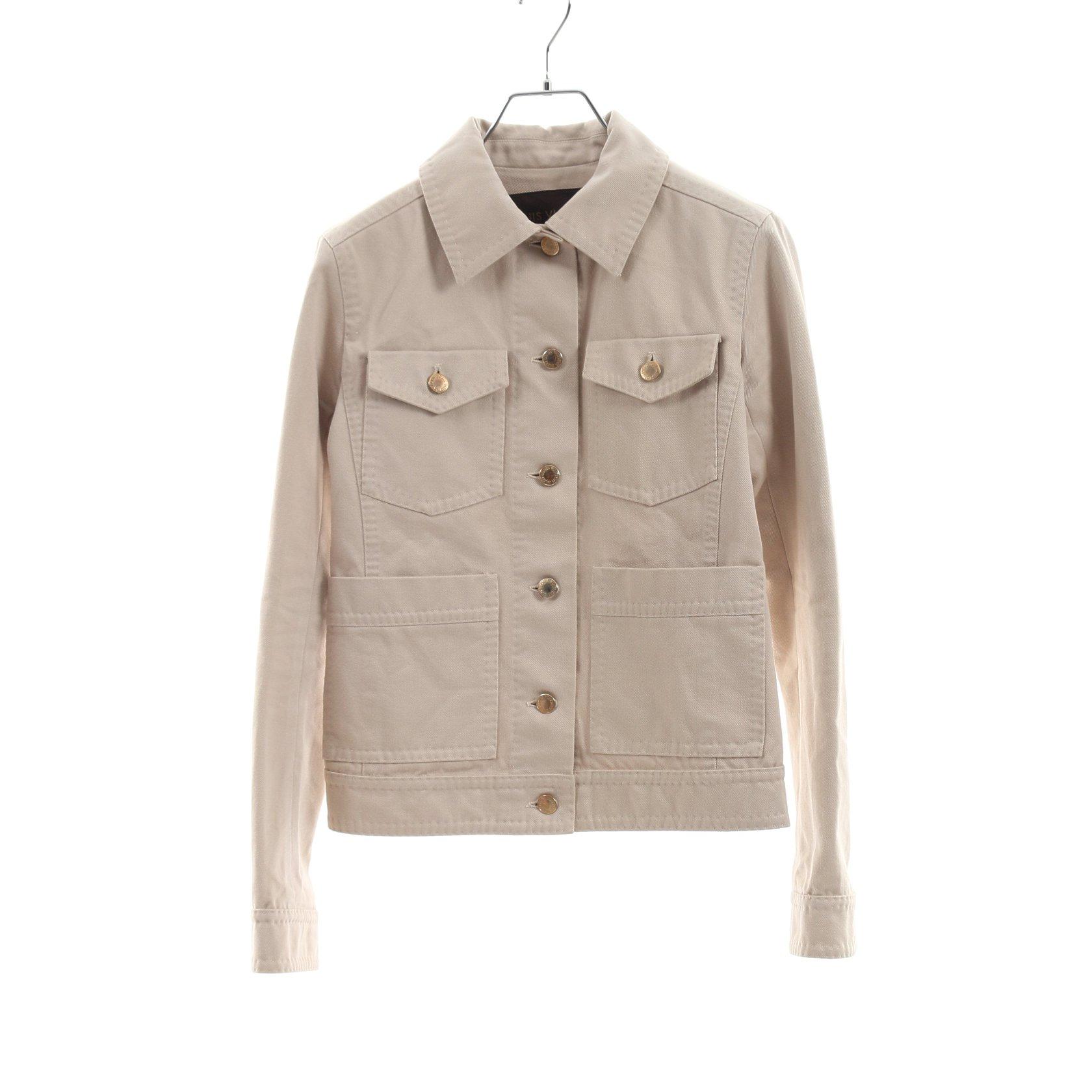 ルイヴィトン Louis Vuitton デニムジャケット ベージュ ハイブランド ブランド専門の中古通販サイト